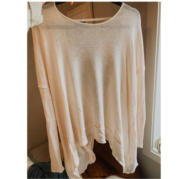 Free people Cream oversized Knotted Cardigan - Picture 2 of 2